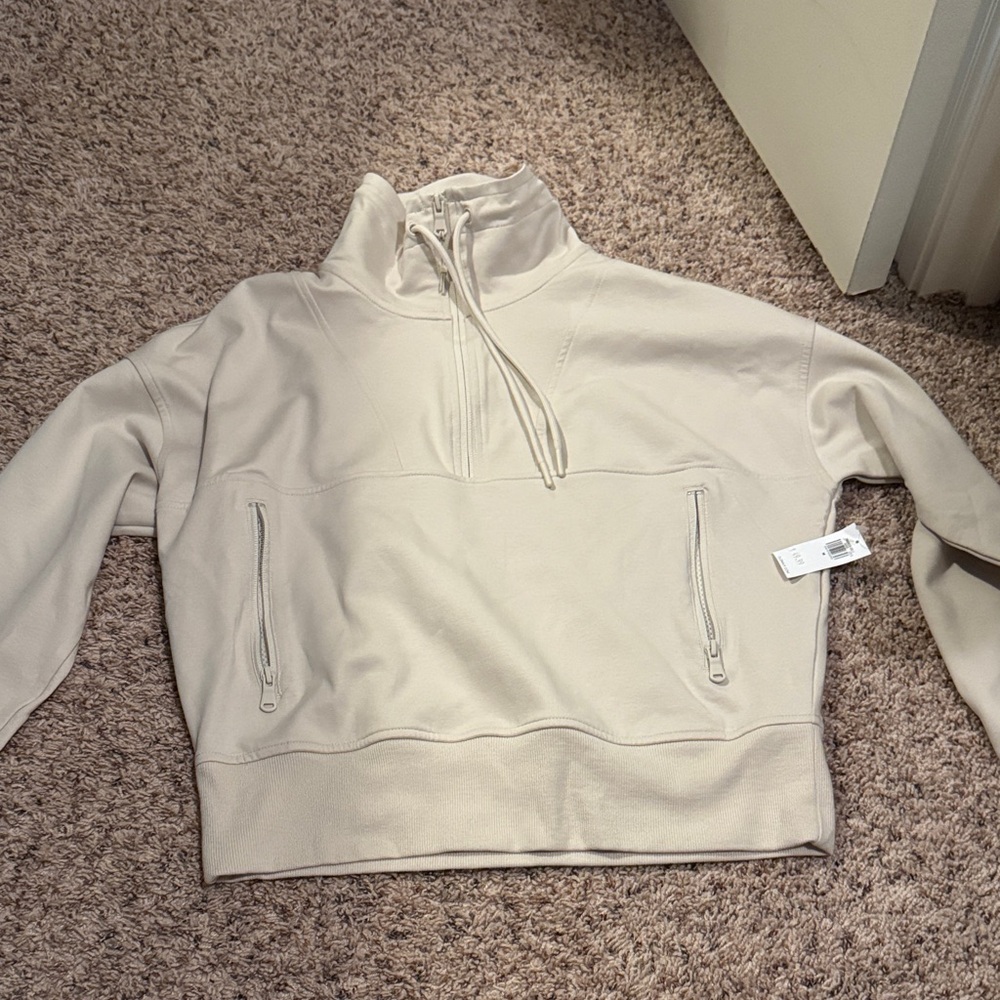 Old Navy Women's Cream Cowl Neck Sweater